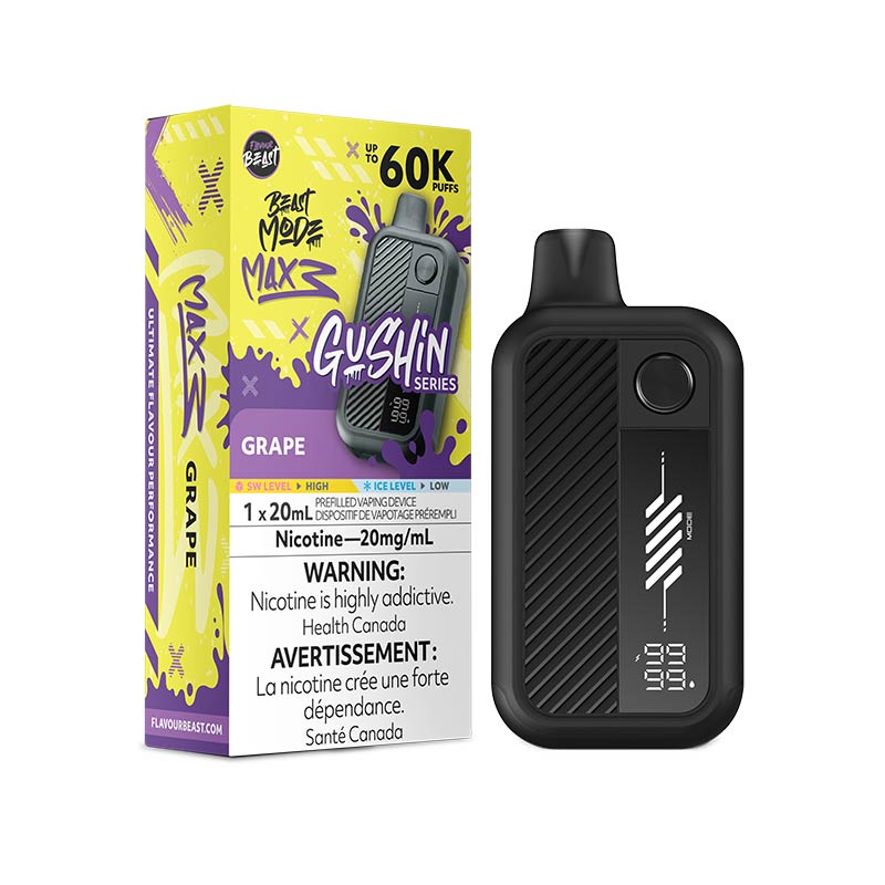 Flavour Beast Beast Mode Max 3 Disposable - Gushin' Grape (ON) - Bay Vape