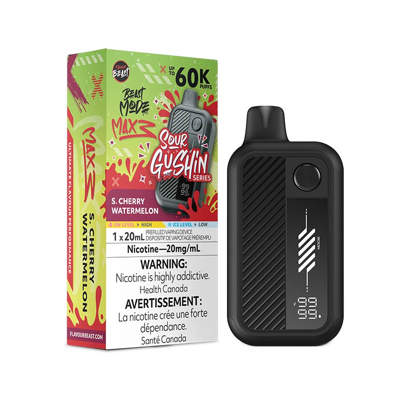 Flavour Beast Beast Mode Max 3 Disposable - Gushin' S. Cherry Watermelon (ON) - Bay Vape