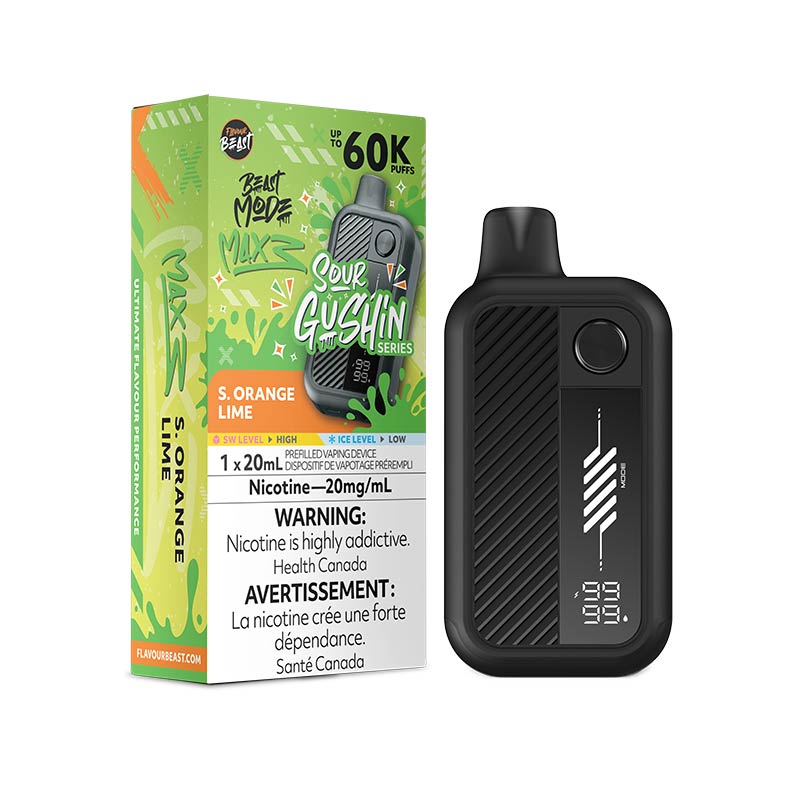 Flavour Beast Beast Mode Max 3 Disposable - Gushin' S. Orange Lime (ON) - Bay Vape