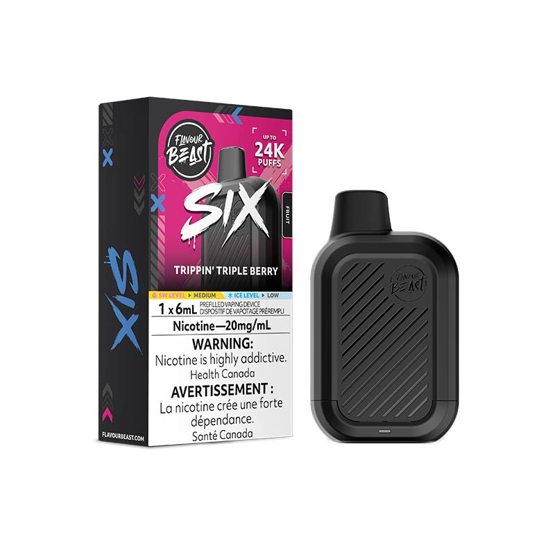 Flavour Beast SIX Disposable - Trippin' Triple Berry (MB) - Bay Vape