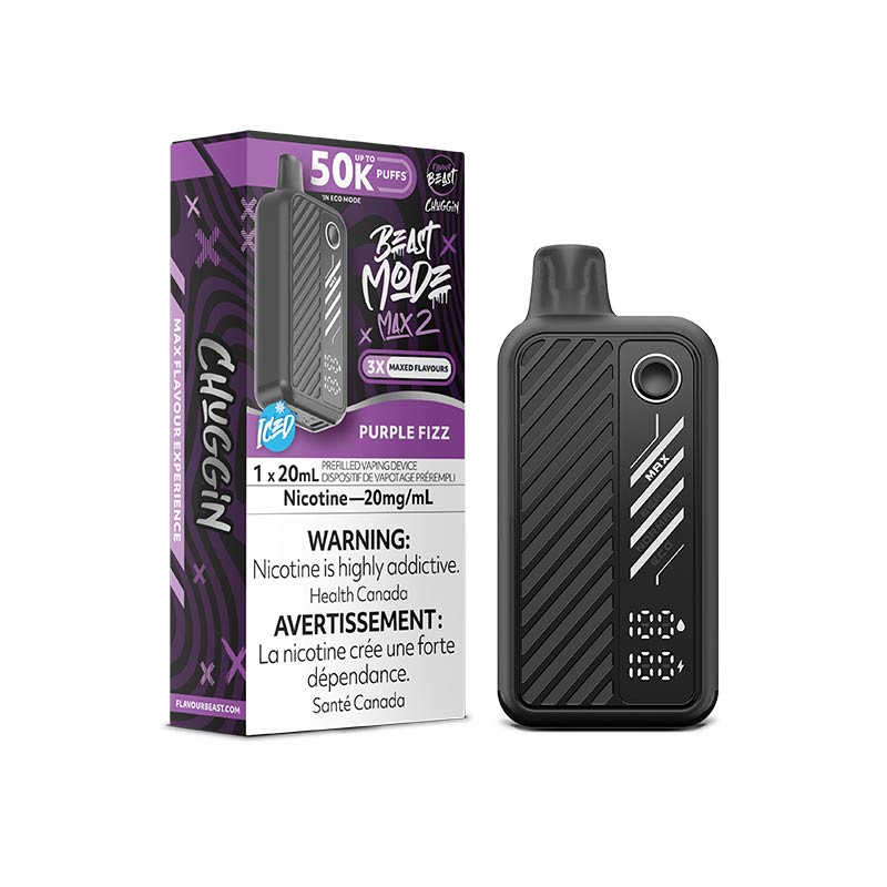 Flavour Beast Beast Mode Max 2 Disposable - Purple Sparkle (ON) - Bay Vape