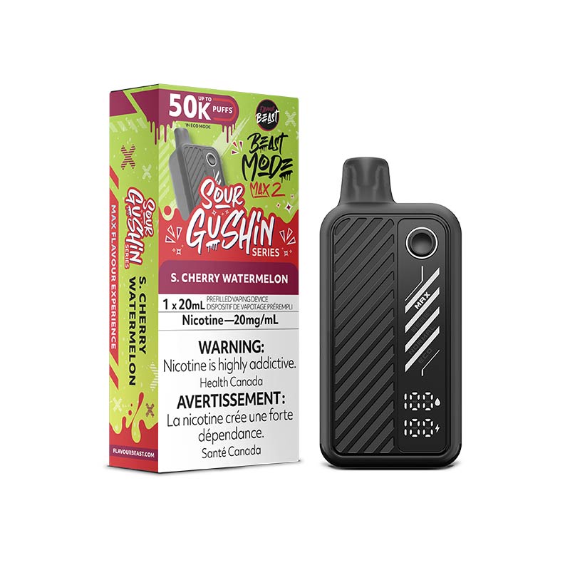 Flavour Beast Beast Mode Max 2 Disposable - Gushin S. Cherry Watermelon (AB) - Bay Vape