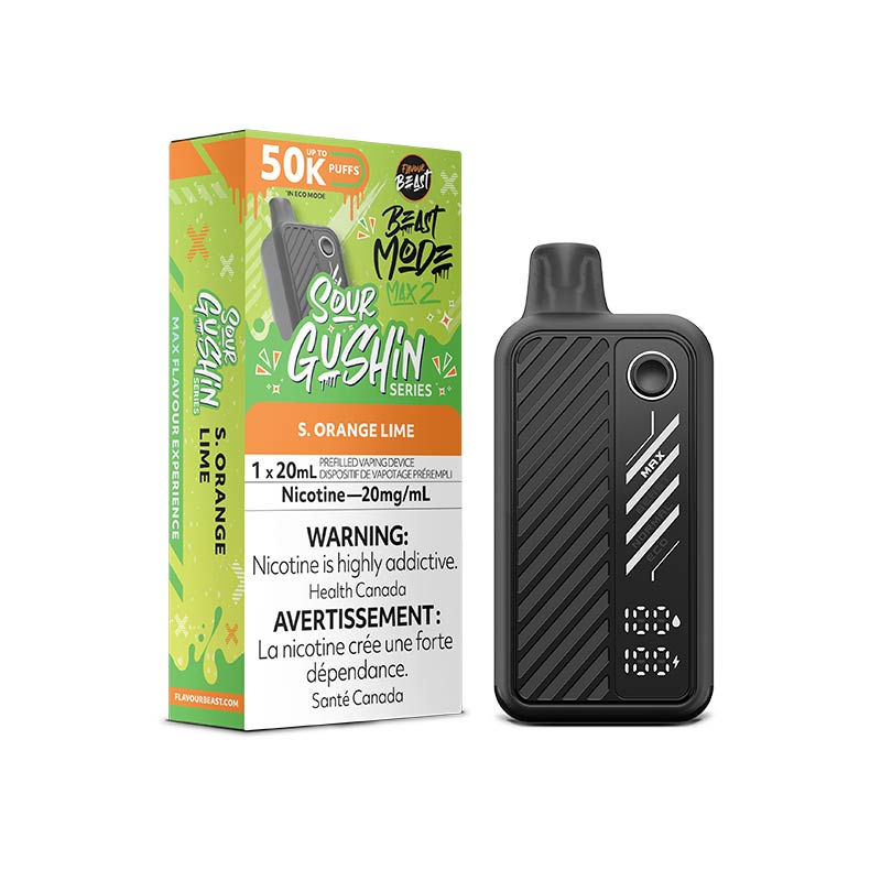 Flavour Beast Beast Mode Max 2 Disposable - Gushin S. Orange Lime (AB) - Bay Vape