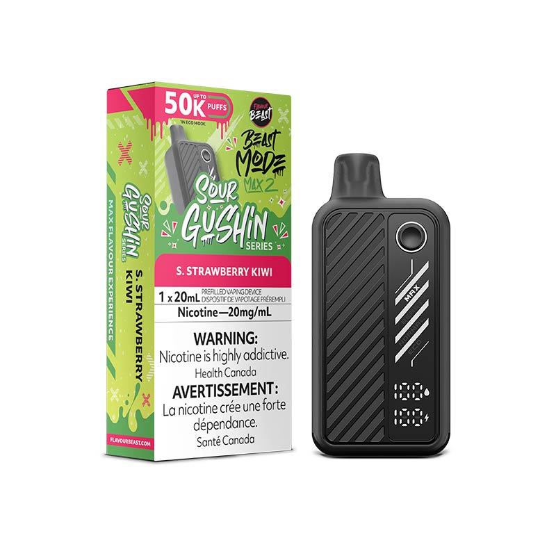 Flavour Beast Beast Mode Max 2 Disposable - Gushin S. Strawberry Kiwi (AB) - Bay Vape