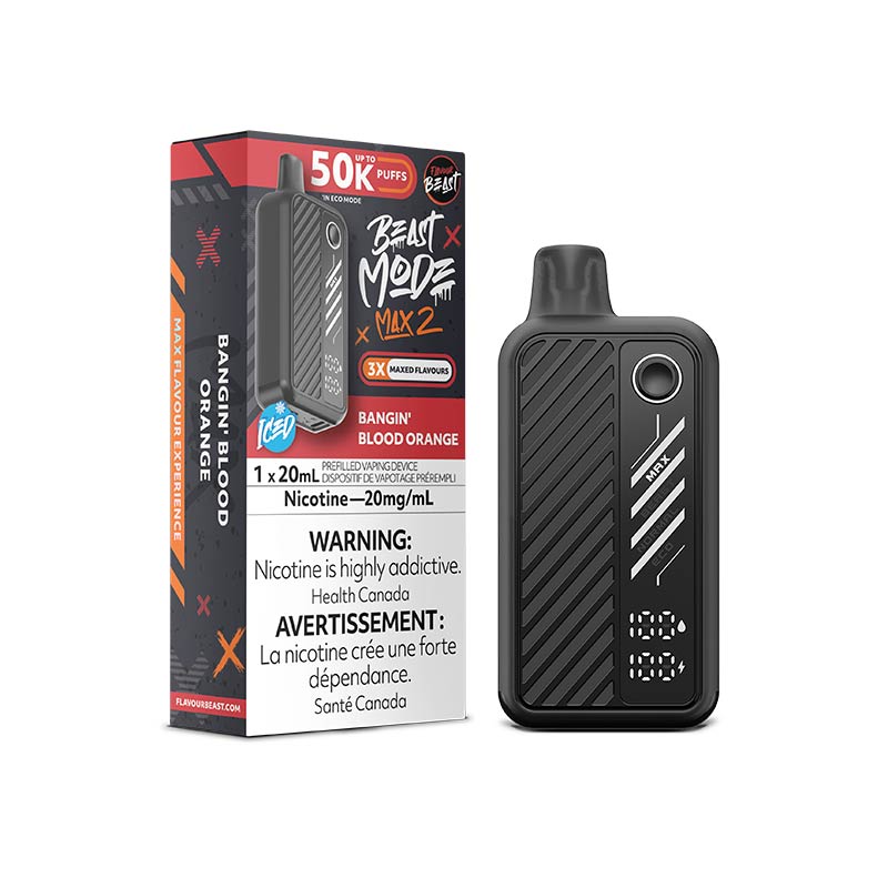 Flavour Beast Beast Mode Max 2 Disposable - Bangin' Blood Orange Iced (ON) - Bay Vape