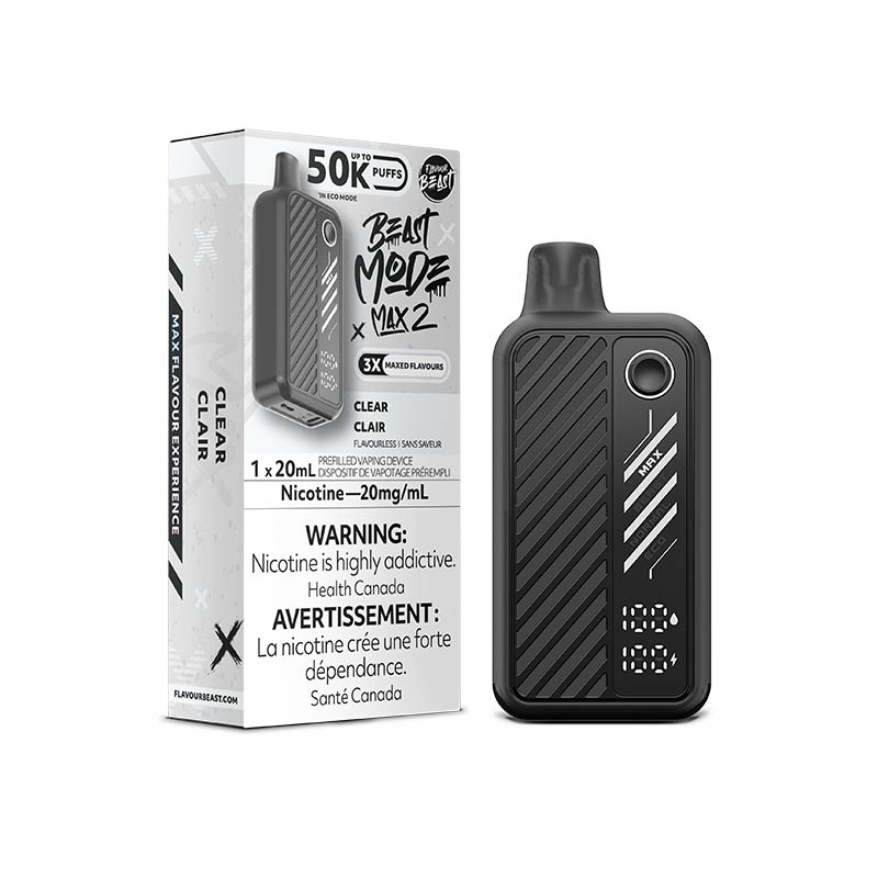 Flavour Beast Beast Mode Max 2 Disposable - Clear (NB) - Bay Vape
