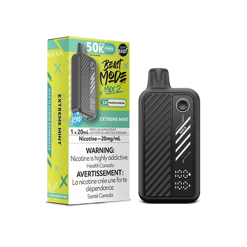 Flavour Beast Beast Mode Max 2 Disposable - Extreme Mint Iced (ON) - Bay Vape
