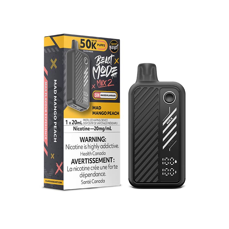 Flavour Beast Beast Mode Max 2 Disposable - Mad Mango Peach (ON) - Bay Vape