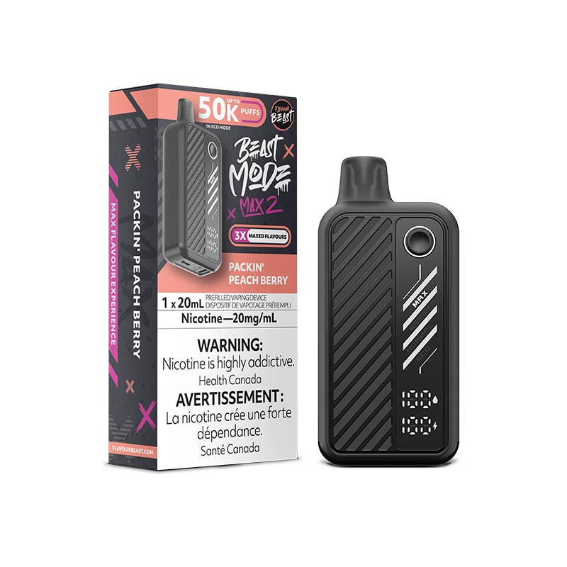 Flavour Beast Beast Mode Max 2 Disposable - Packin' Peach Berry - Bay Vape