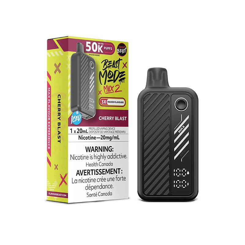 Flavour Beast Beast Mode Max 2 Disposable - Cherry Blast Iced (ON) - Bay Vape