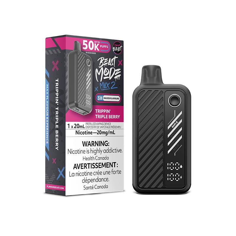 Flavour Beast Beast Mode Max 2 Disposable - Trippin' Triple Berry (ON) - Bay Vape