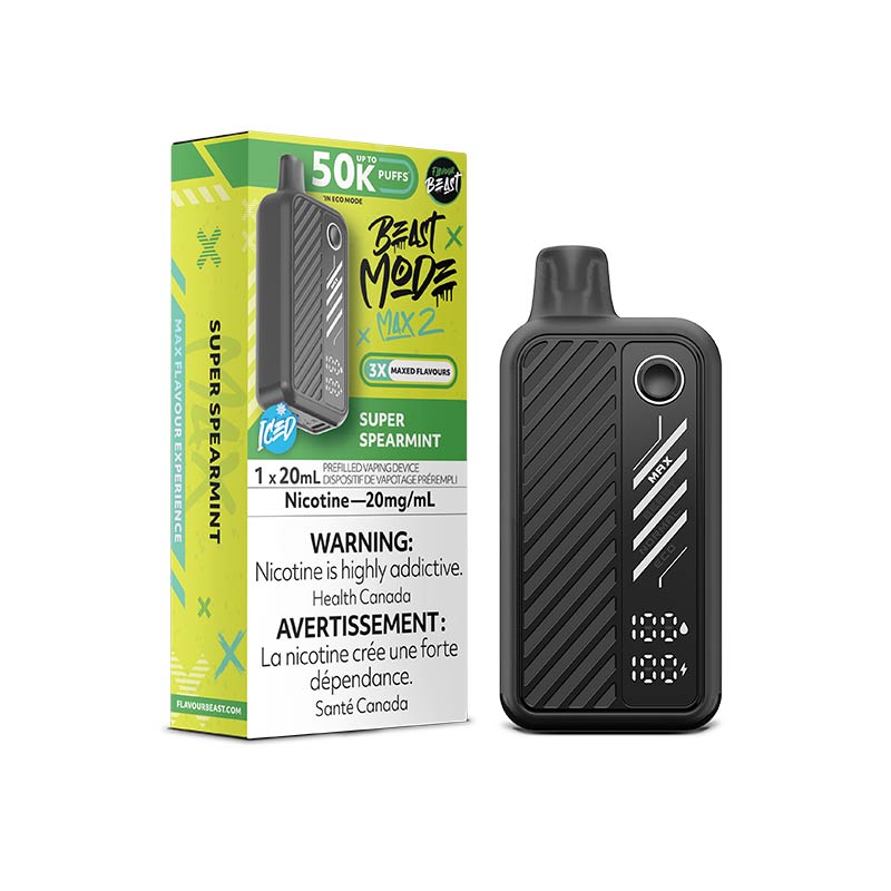 Flavour Beast Beast Mode Max 2 Disposable - Super Spearmint Iced (ON) - Bay Vape
