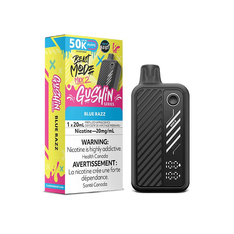 Flavour Beast Beast Mode Max 2 Disposable - Gushin Blue Razz - Bay Vape