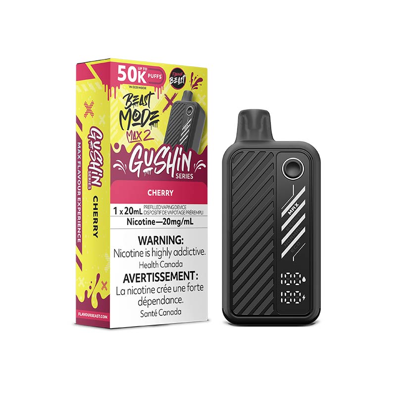 Flavour Beast Beast Mode Max 2 Disposable - Gushin Cherry (ON) - Bay Vape