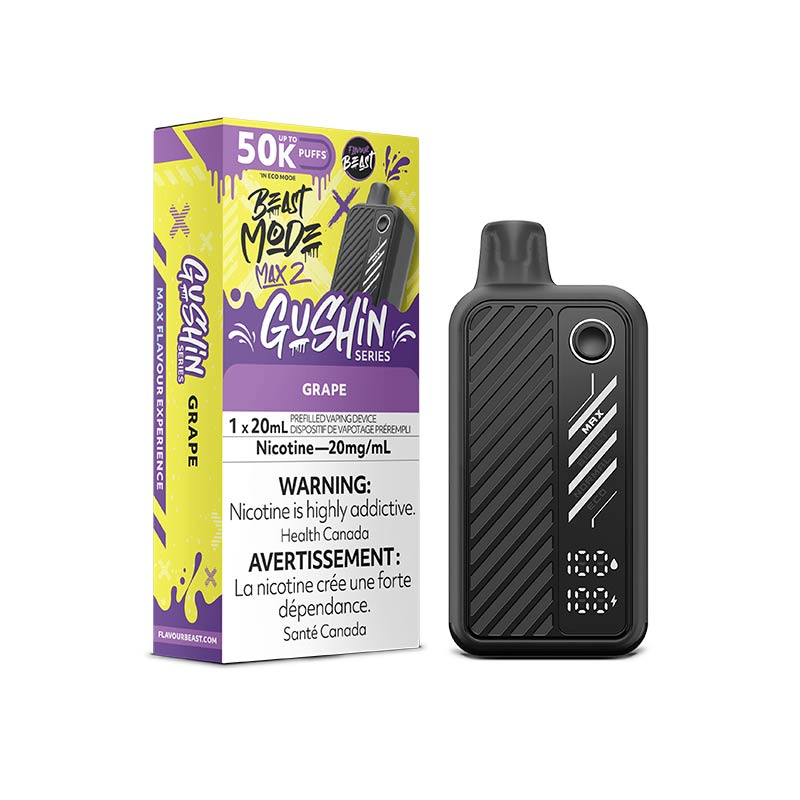 Flavour Beast Beast Mode Max 2 Disposable - Gushin Grape - Bay Vape