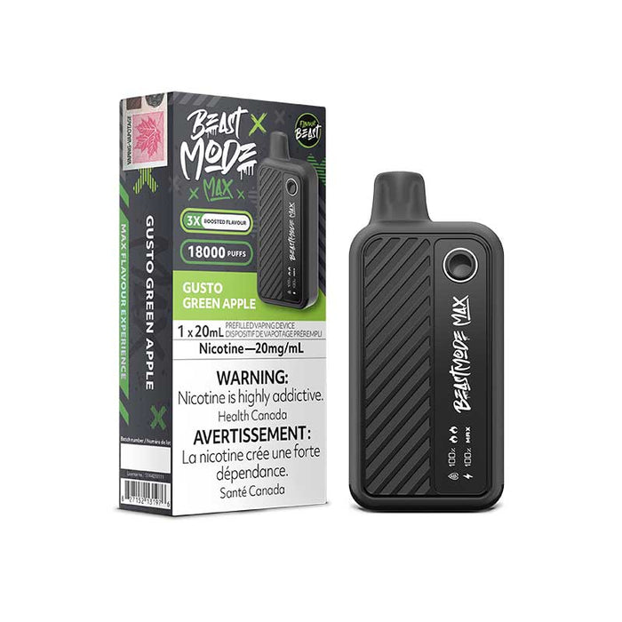 Flavour Beast Beast Mode Max 18K Disposable - Gusto Green Apple