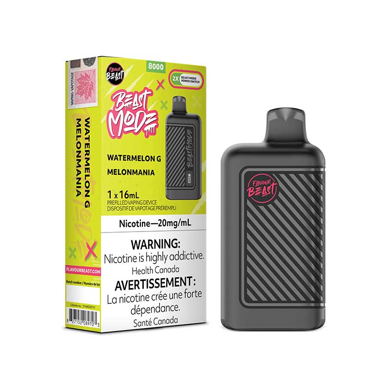 Flavour Beast Beast Mode 8K Disposable - Watermelon G (ON) - Bay Vape