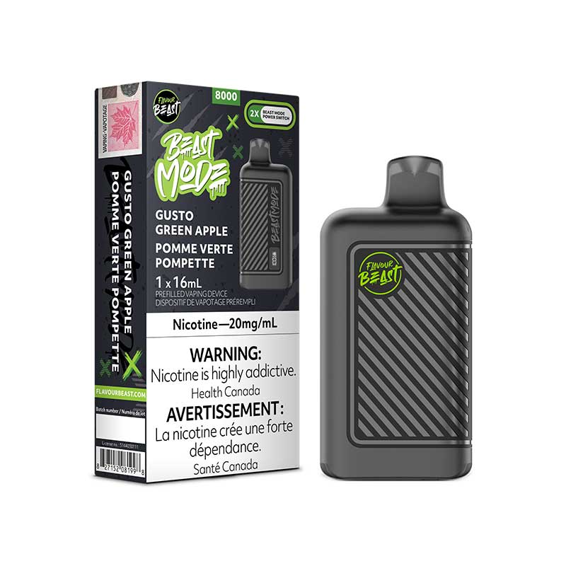 Flavour Beast Beast Mode 8K Disposable - Gusto Green Apple