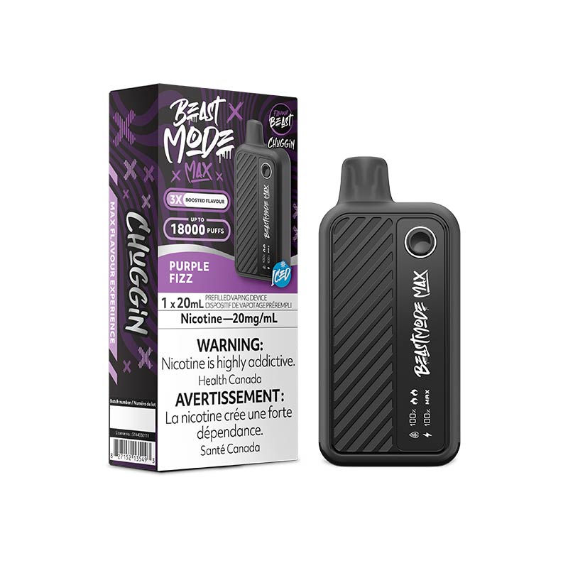 Flavour Beast Beast Mode Max 18K Disposable - Chuggin' Purple Fizz (ON) - Bay Vape