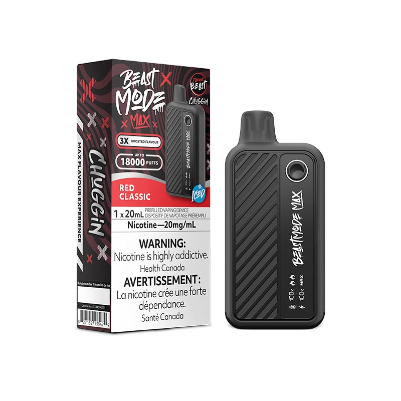 Flavour Beast Beast Mode Max 18K Disposable - Chuggin' Red Classic (ON)