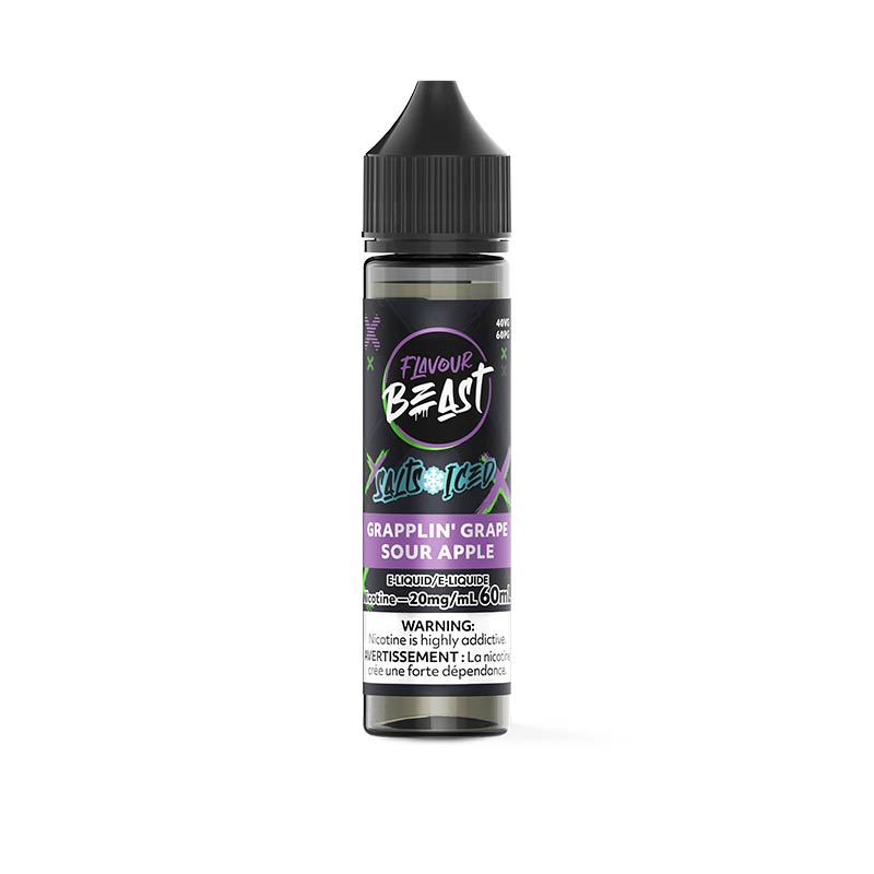 Grapplin' Grape Sour Apple Iced Salt by Flavour Beast E-Liquid - Bay Vape Canada