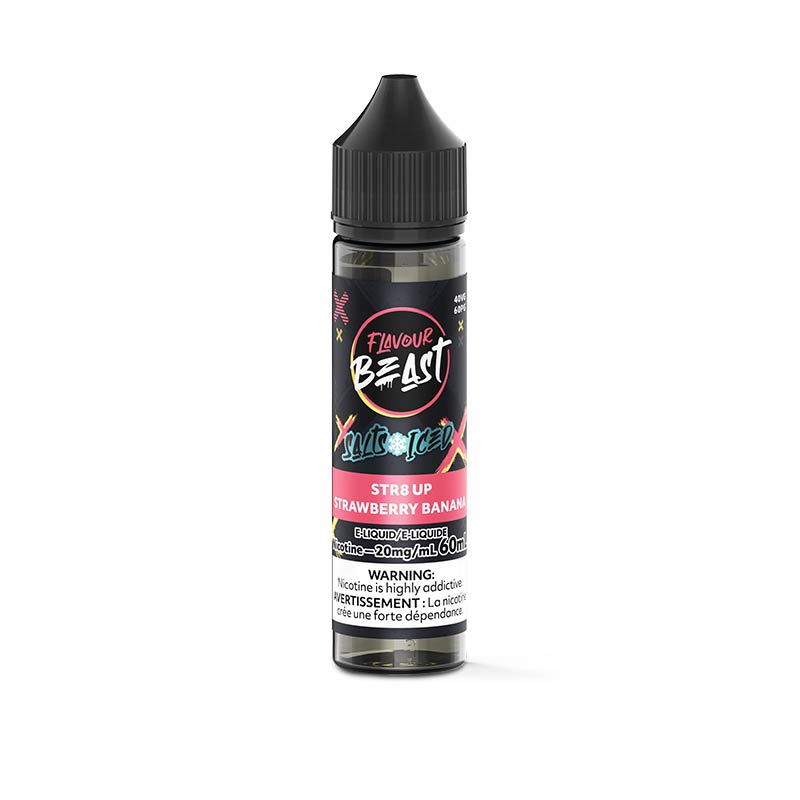 STR8 UP Strawberry Banana Iced Salt by Flavour Beast E-Liquid (MB) - Bay Vape