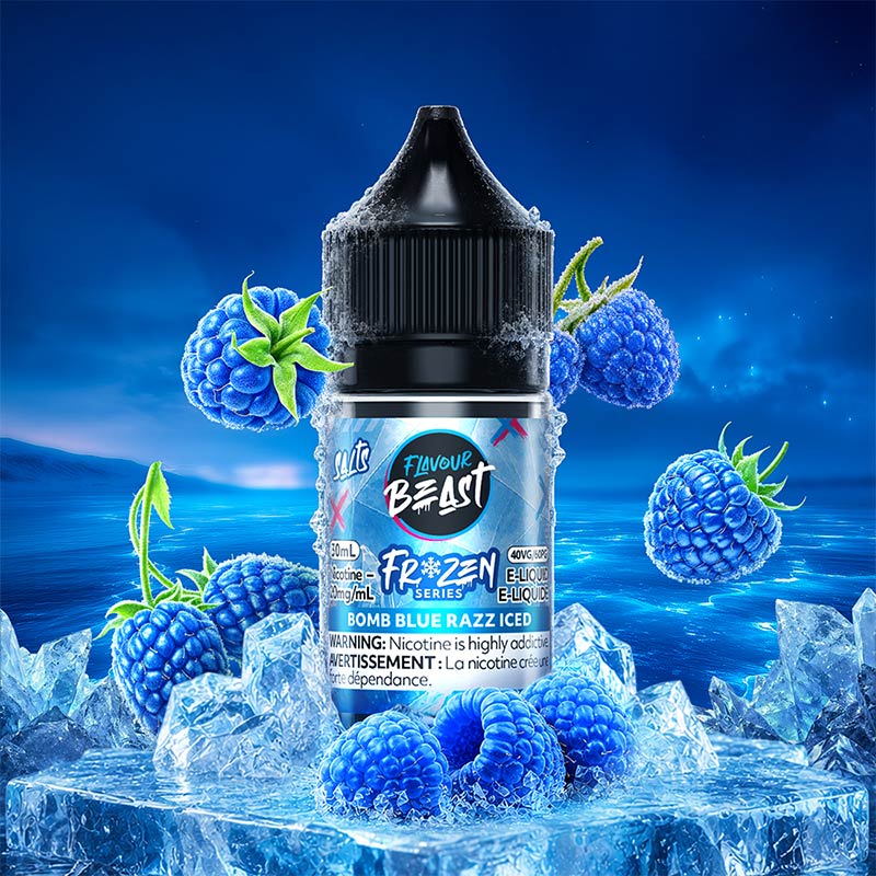 Bomb Blue Razz Iced by Flavour Beast E-Liquid - Frozen (ON)