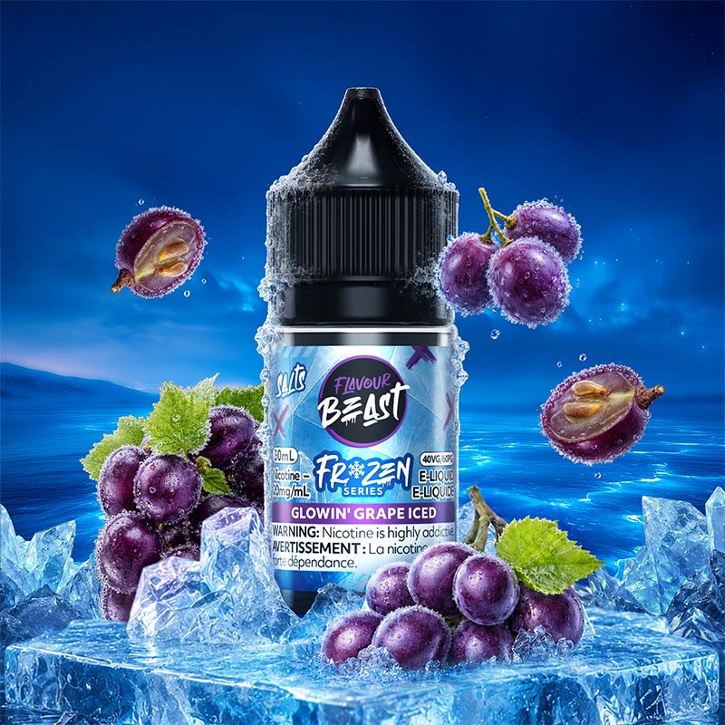 Glowin' Grape Iced by Flavour Beast E-Liquid - Frozen (ON)
