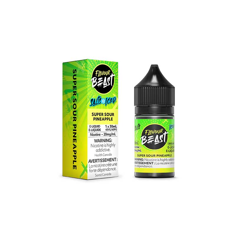 Super Sour Pineapple Iced Salt by Flavour Beast E-Liquid - Bay Vape Canada