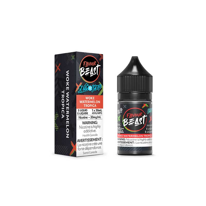Woke Watermelon Tropica Iced Salt by Flavour Beast E-Liquid - Bay Vape Canada