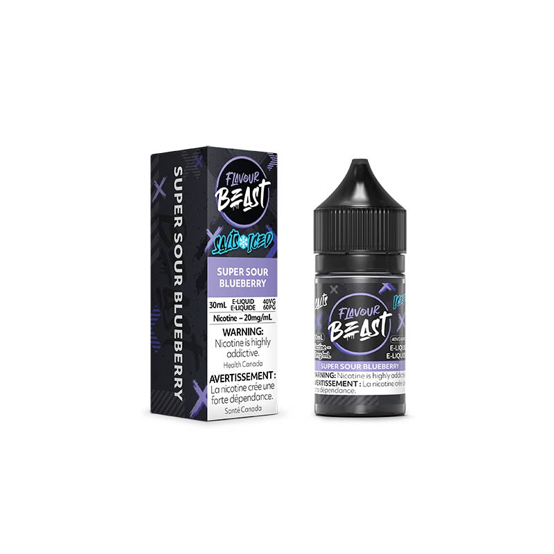 Super Sour Blueberry Iced Salt by Flavour Beast E-Liquid - Bay Vape Canada