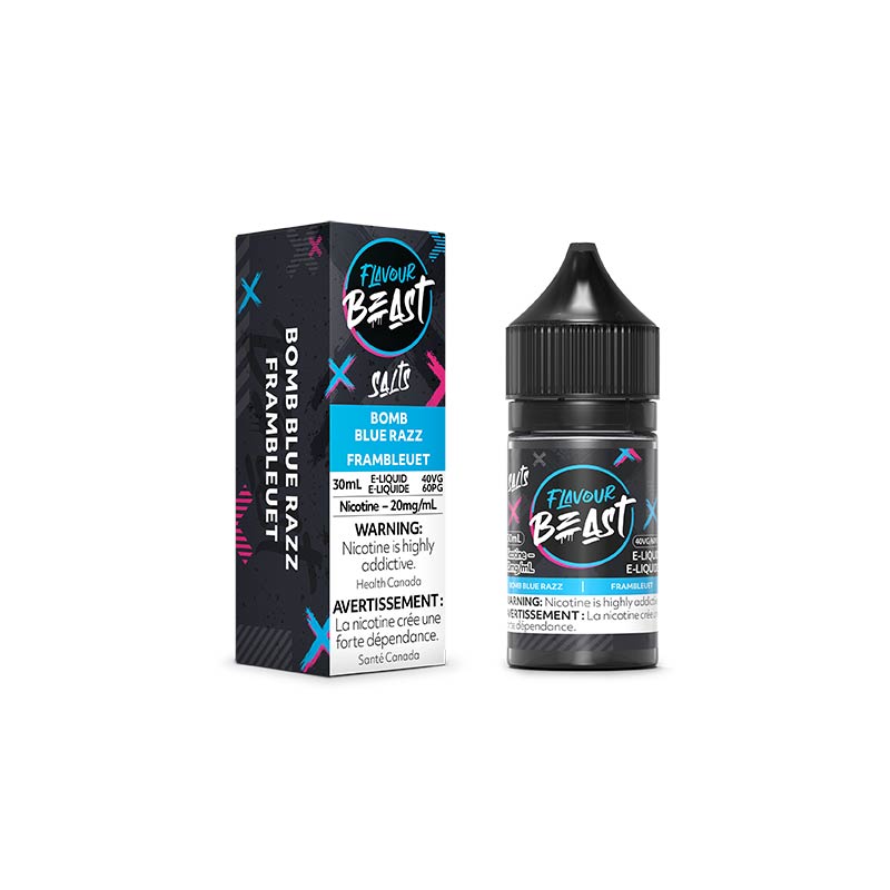 Bomb Blue Razz Salt by Flavour Beast E-Liquid - Bay Vape Canada
