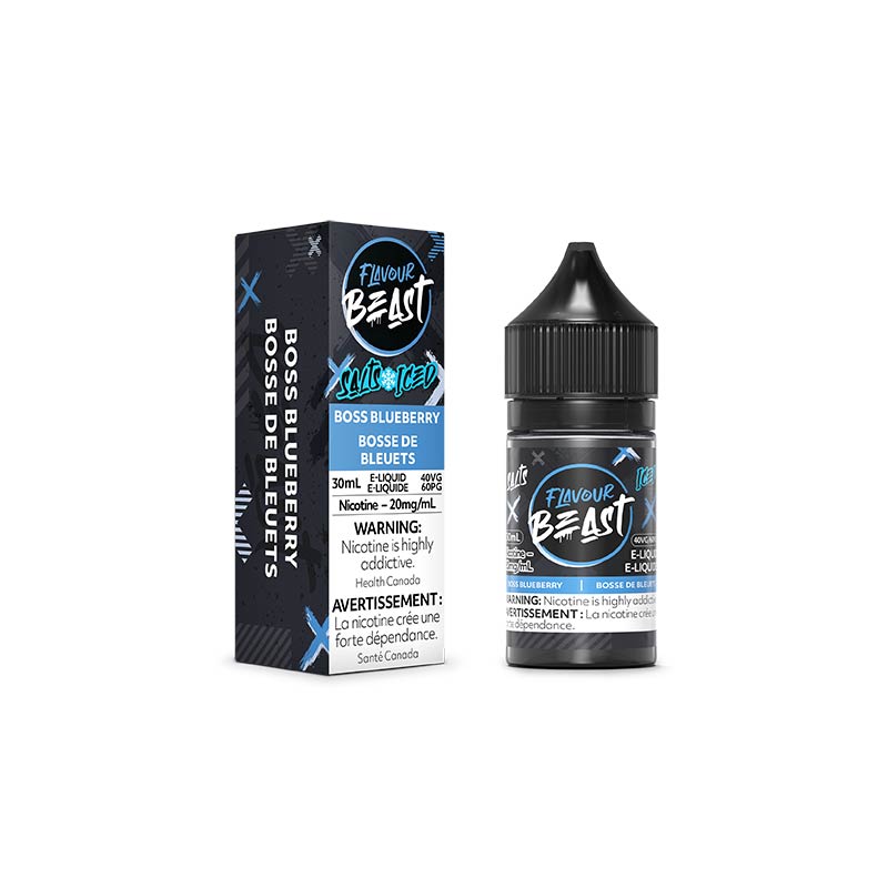 Boss Blueberry Iced Salt by Flavour Beast E-Liquid - Bay Vape Canada