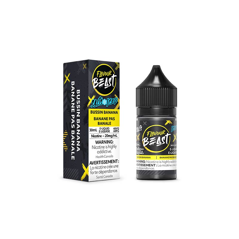 Bussin Banana Iced Salt by Flavour Beast E-Liquid - Bay Vape Canada