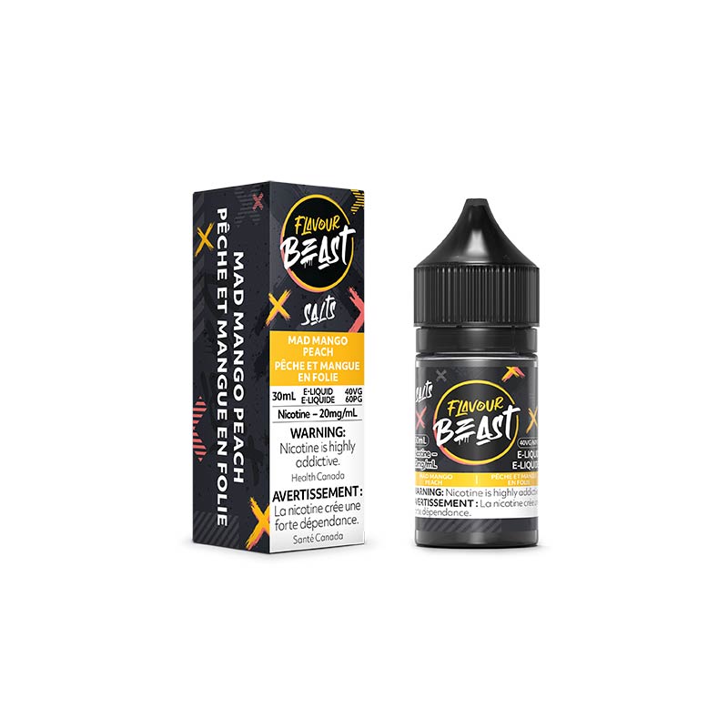 Mad Mango Peach Salt by Flavour Beast E-Liquid - Bay Vape Canada