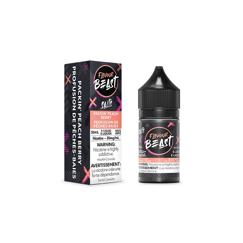 Packin' Peach Berry Salt by Flavour Beast E-Liquid - Bay Vape Canada