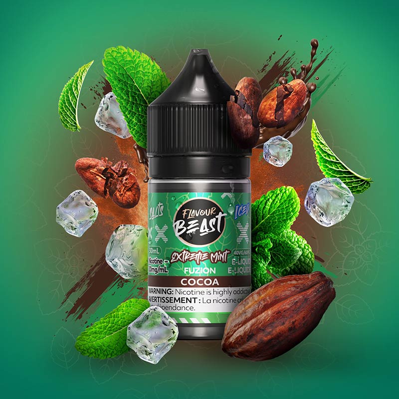 Extreme Mint Fuzion Cocoa (Iced) by Flavour Beast Salt (ON) - Bay Vape
