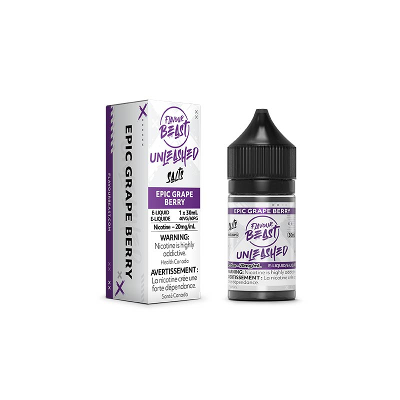 Flavour Beast E-Liquid Unleashed - Epic Grape Berry (ON) - Bay Vape