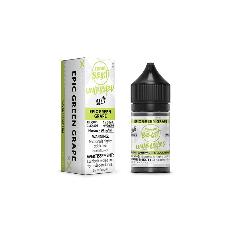 Flavour Beast E-Liquid Unleashed - Epic Green Grape (ON) - Bay Vape