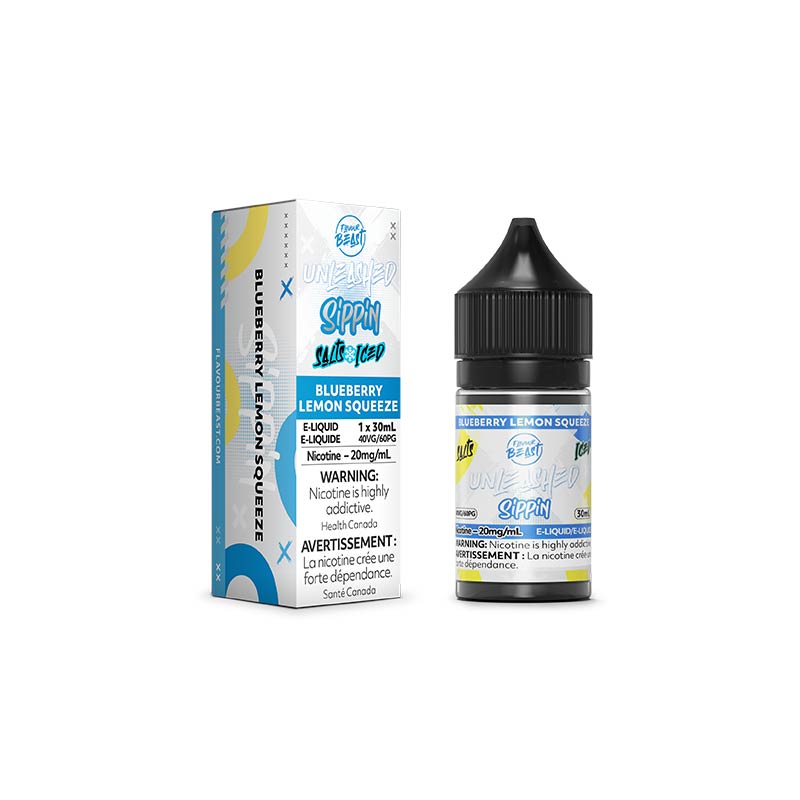 Blueberry Lemon Squeeze Salt by Flavour Beast E-Liquid Unleashed Sippin (AB) - Bay Vape