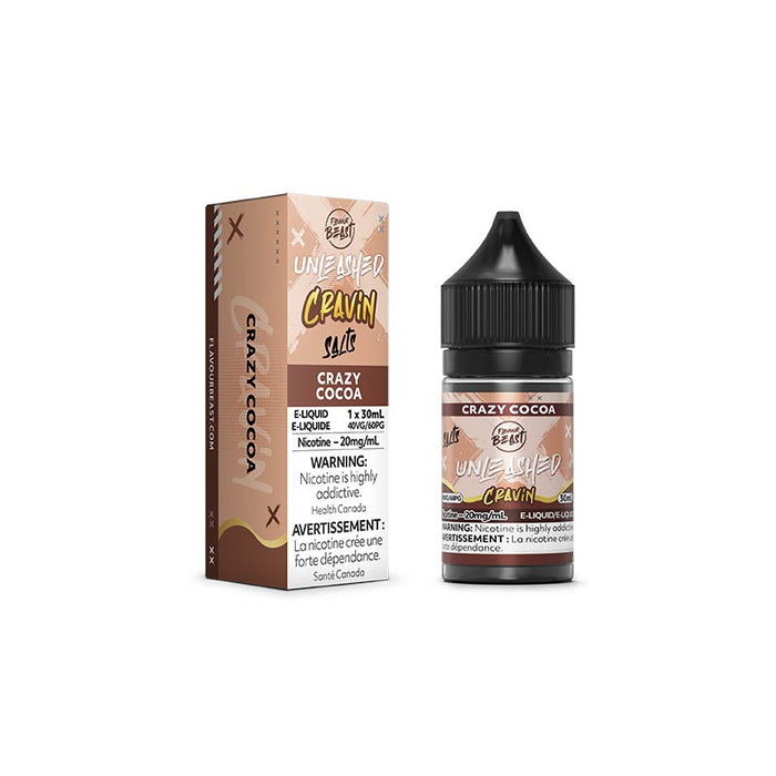 Crazy Cocoa Salt by Flavour Beast E-Liquid Unleashed Cravin (ON)