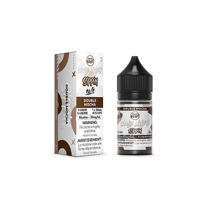 Double Mocha Salt by Flavour Beast E-Liquid Unleashed Sippin (ON)