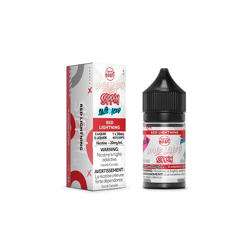 Red Lightning Salt by Flavour Beast E-Liquid Unleashed Sippin (ON) - Bay Vape