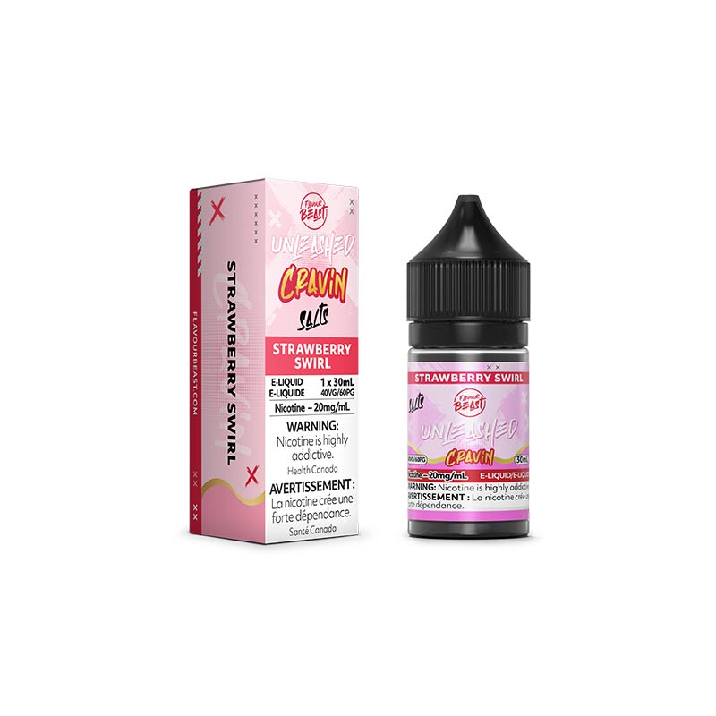 Strawberry Swirl Salt by Flavour Beast E-Liquid Unleashed Cravin (ON) - Bay Vape