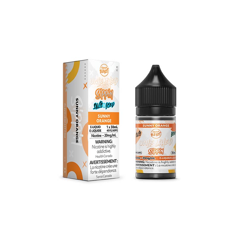 Sunny Orange Salt by Flavour Beast E-Liquid Unleashed Sippin - Bay Vape
