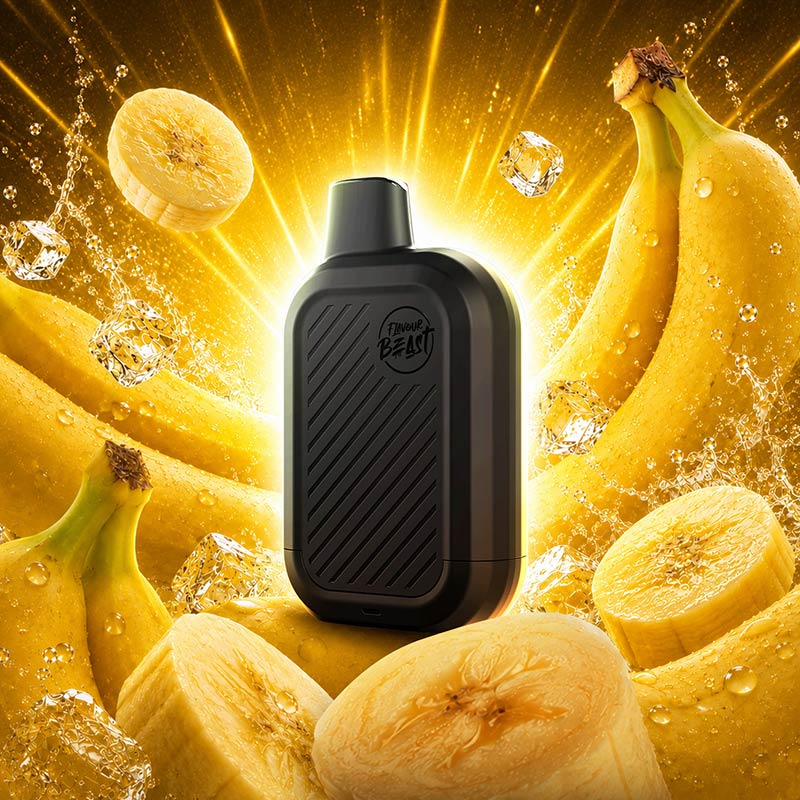 Flavour Beast SIX Disposable - Bussin Banana Iced (MB) - Bay Vape