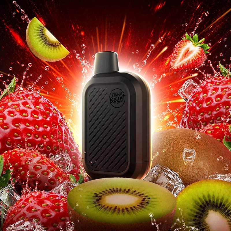 Flavour Beast SIX Disposable - Supreme Strawberry Kiwi Iced (MB) - Bay Vape