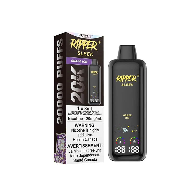 Ripper Sleek 20K Disposable - Grape Ice - Bay Vape