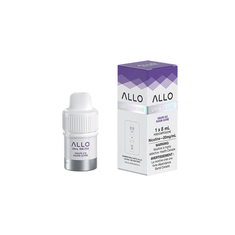 ALLO Ultra 10K Pod - Grape Ice - Bay Vape