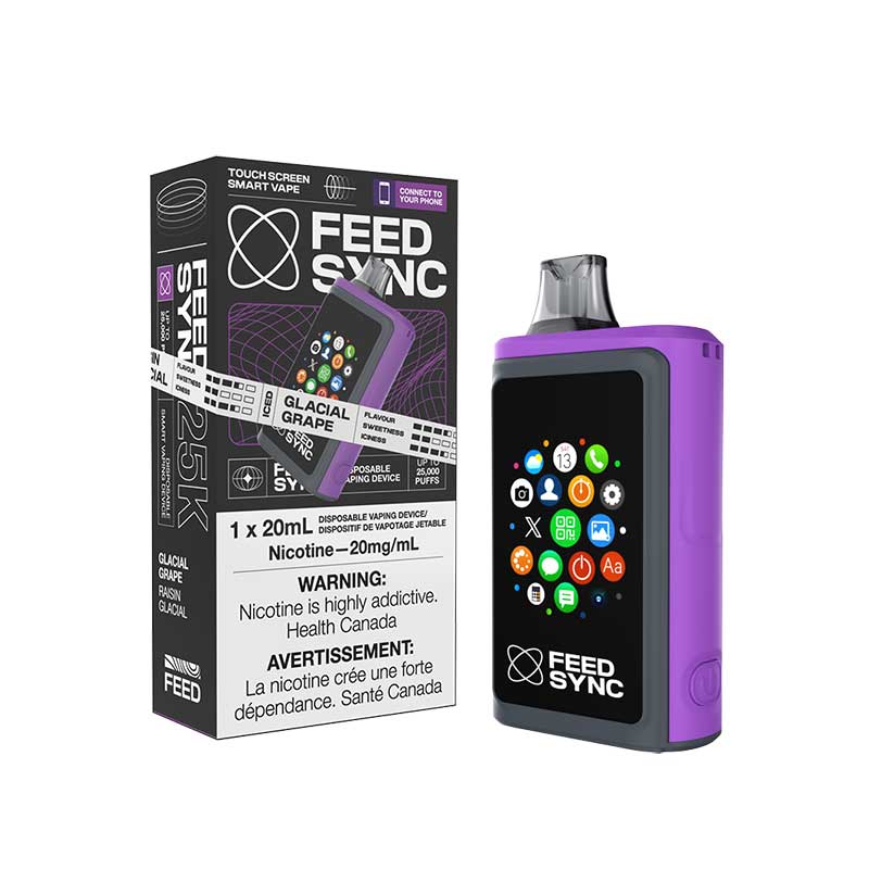 FEED Sync 25K Disposable - Glacial Grape - Bay Vape Canada